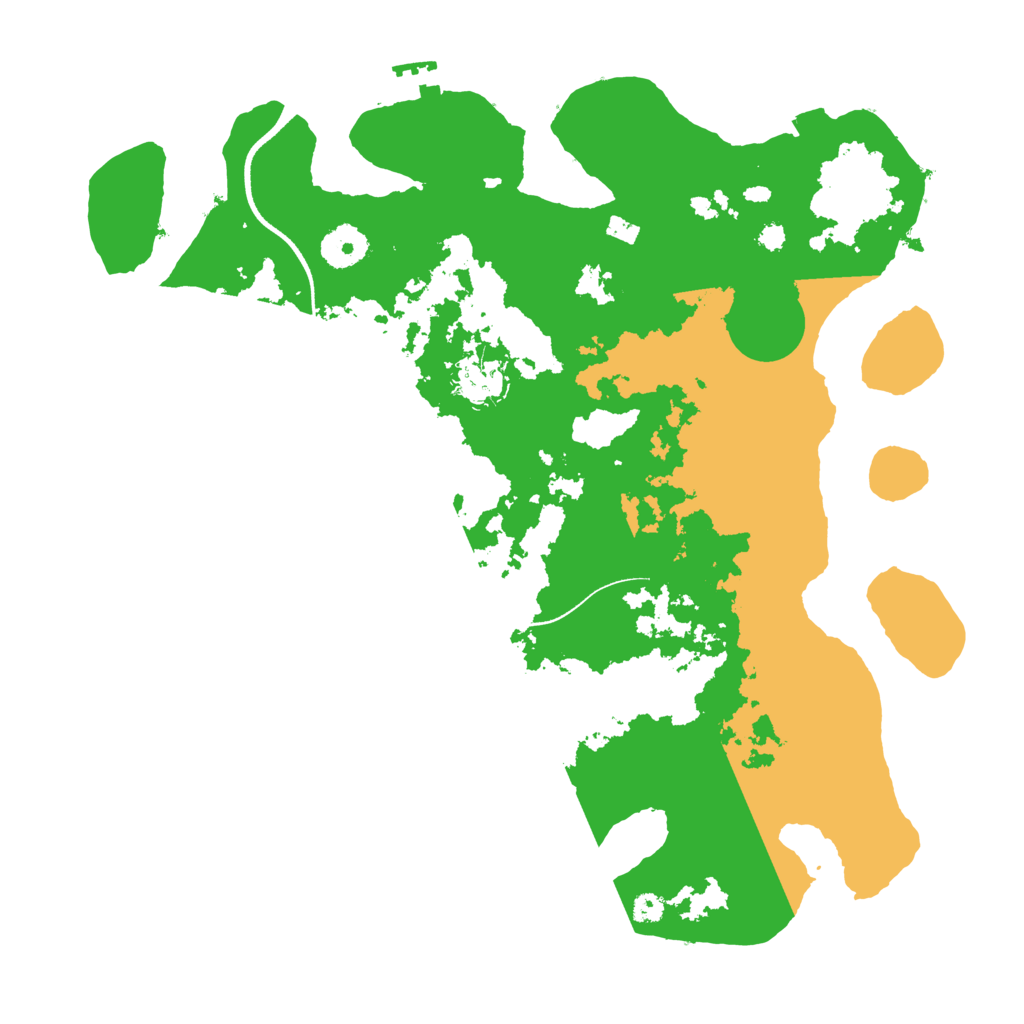 Biome Rust Map: Procedural Map, Size: 3500, Seed: 5621