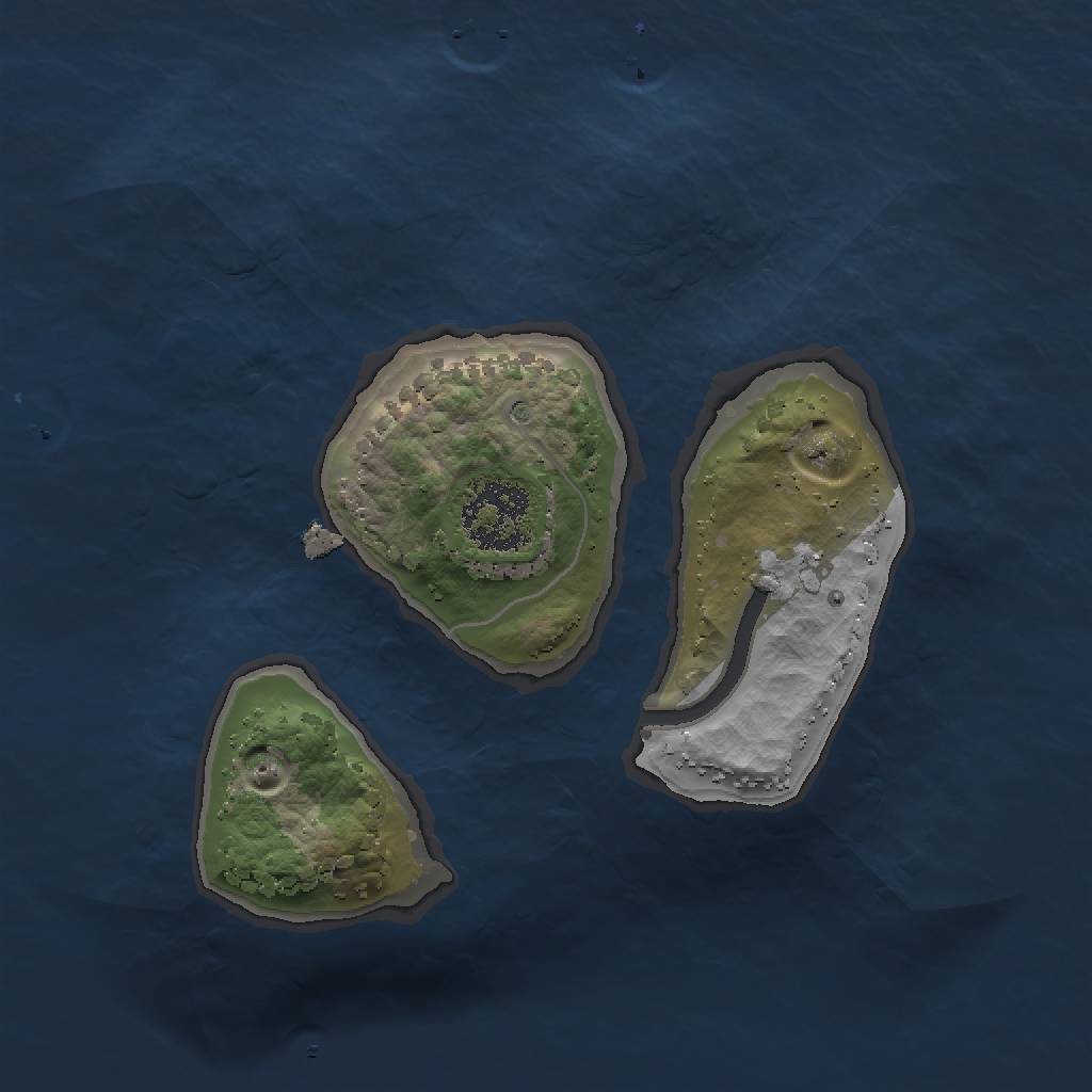 Rust Map: Procedural Map, Size: 1500, Seed: 21099, 2 Monuments