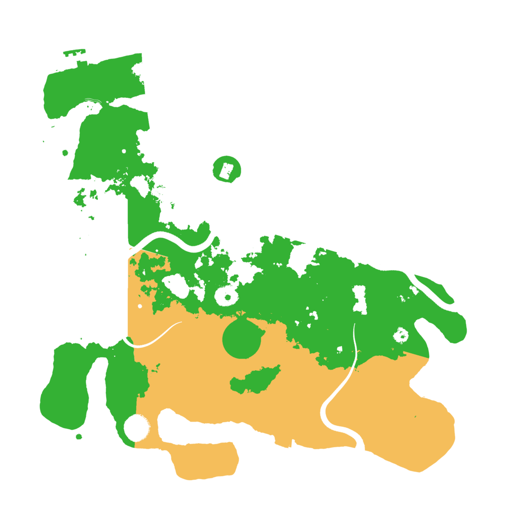 Biome Rust Map: Procedural Map, Size: 3500, Seed: 36658