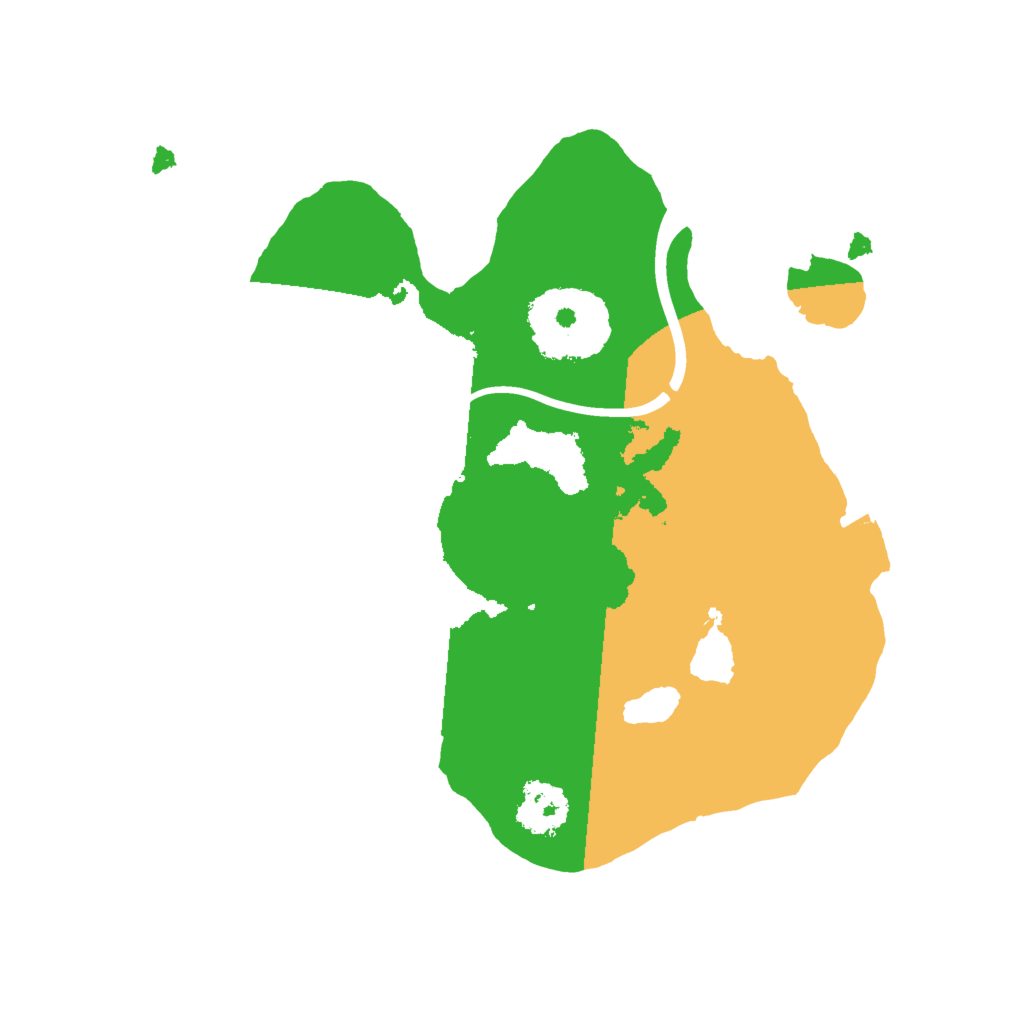 Biome Rust Map: Procedural Map, Size: 2000, Seed: 27645