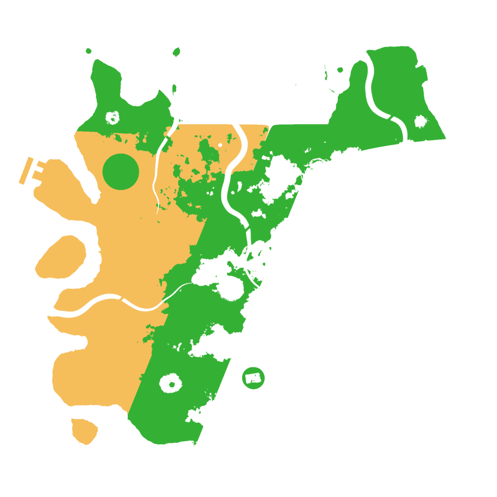 Biome Rust Map: Procedural Map, Size: 3600, Seed: 775621609
