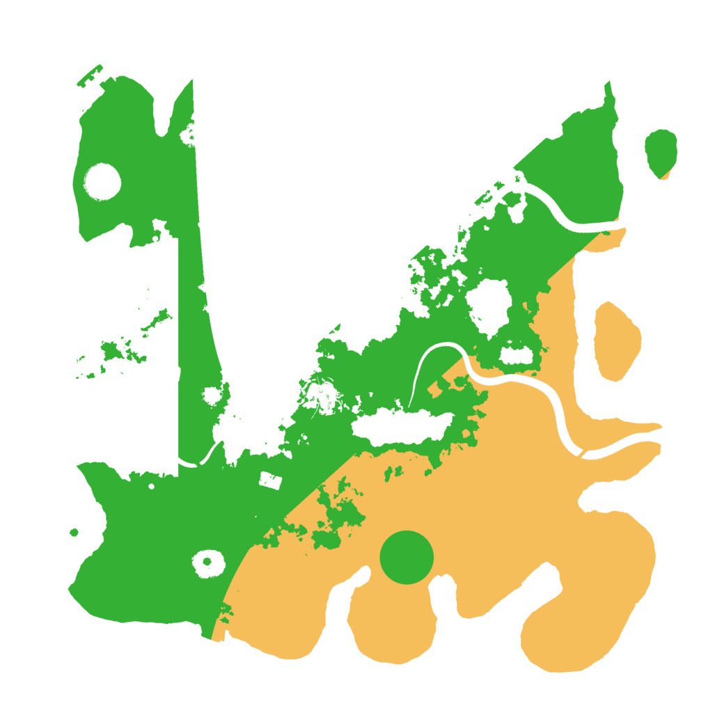 Biome Rust Map: Procedural Map, Size: 3500, Seed: 99958