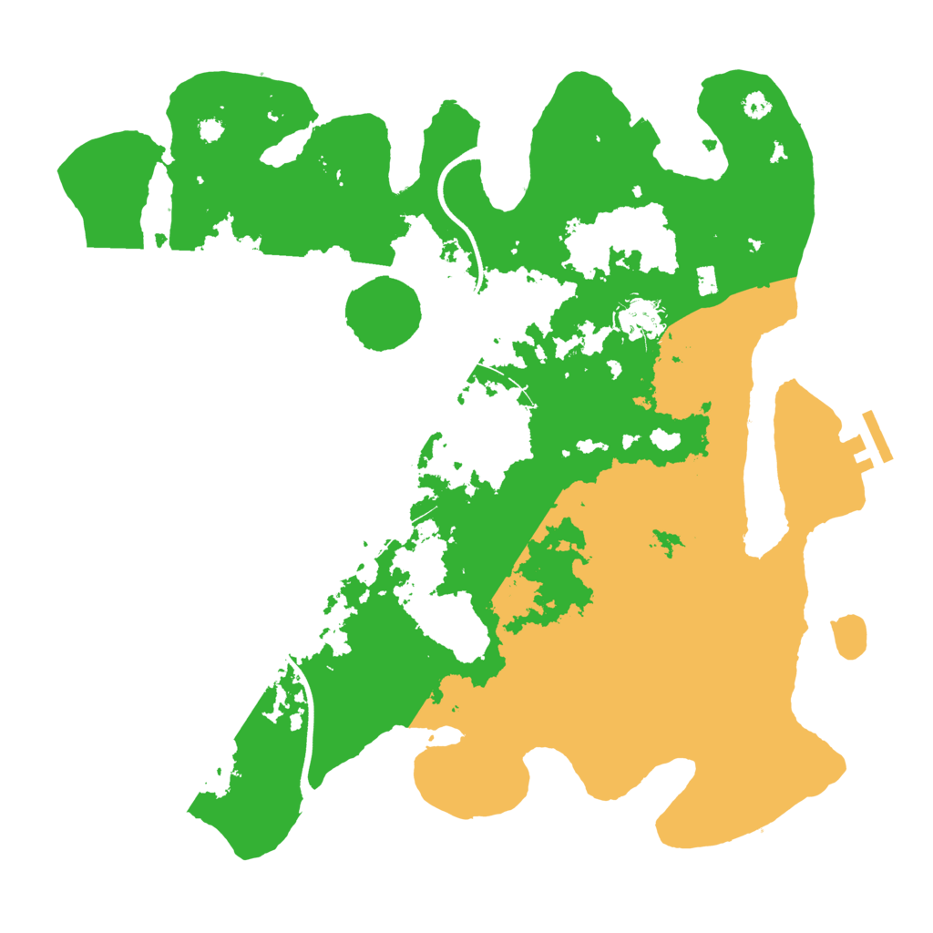 Biome Rust Map: Procedural Map, Size: 3500, Seed: 2046990373