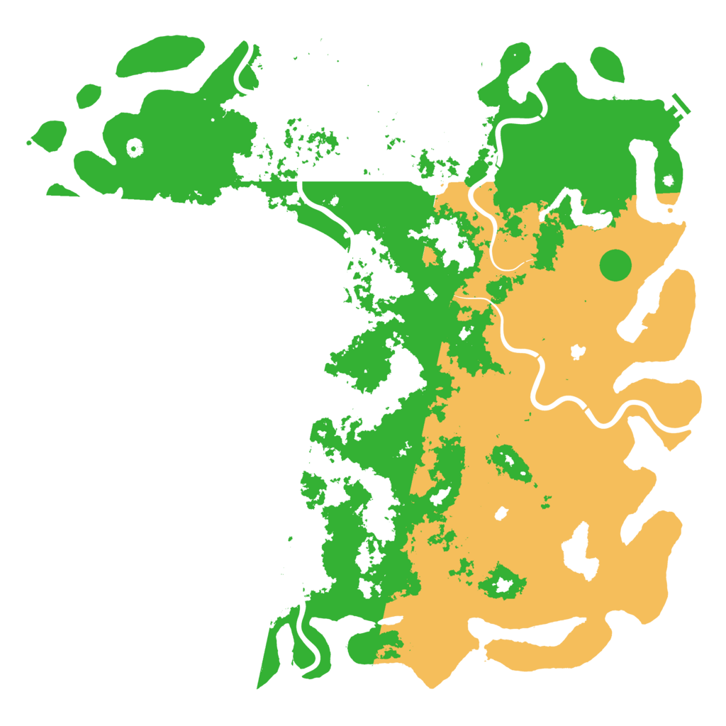 Biome Rust Map: Procedural Map, Size: 6000, Seed: 34838991