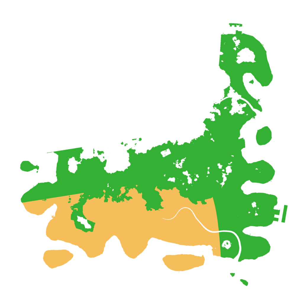 Biome Rust Map: Procedural Map, Size: 3500, Seed: 2102978006