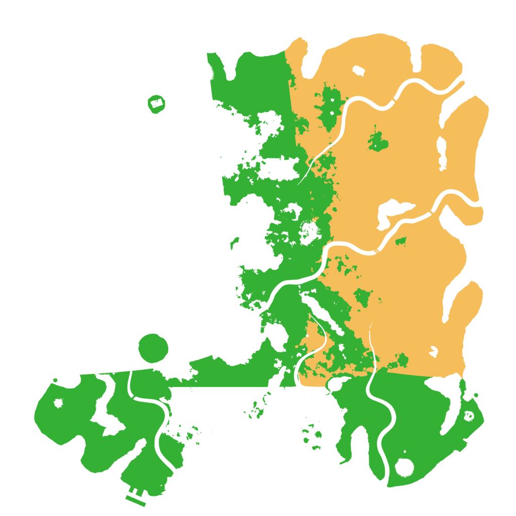 Biome Rust Map: Procedural Map, Size: 5000, Seed: 1066