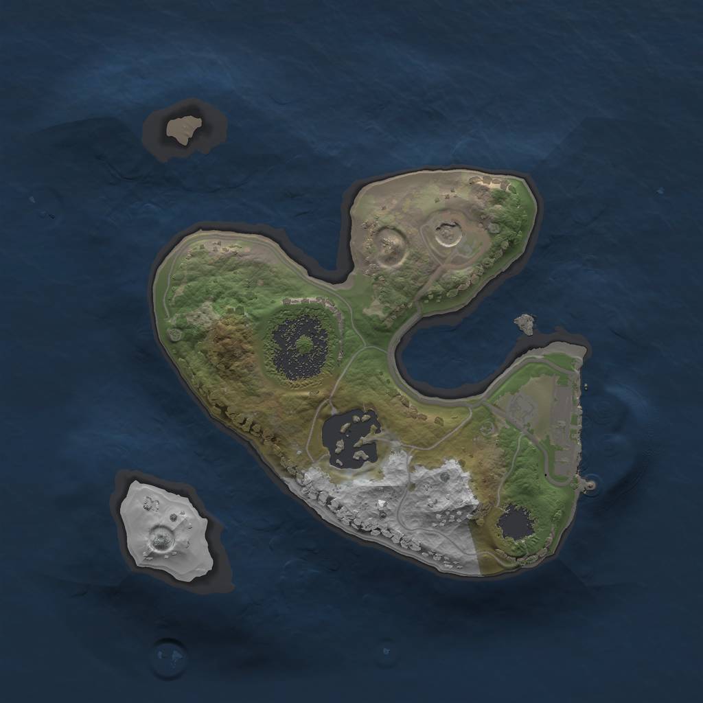 Rust Map: Procedural Map, Size: 1700, Seed: 12476, 5 Monuments