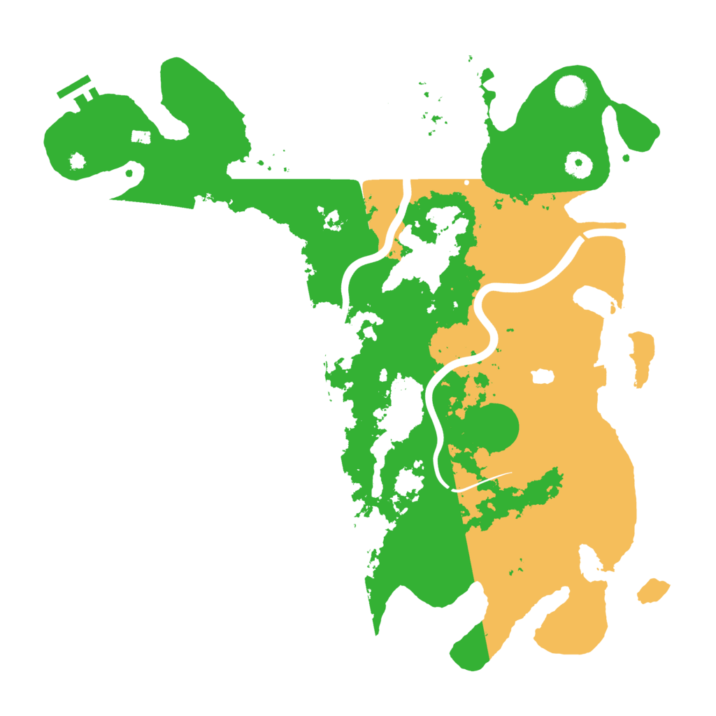 Biome Rust Map: Procedural Map, Size: 4000, Seed: 93478456