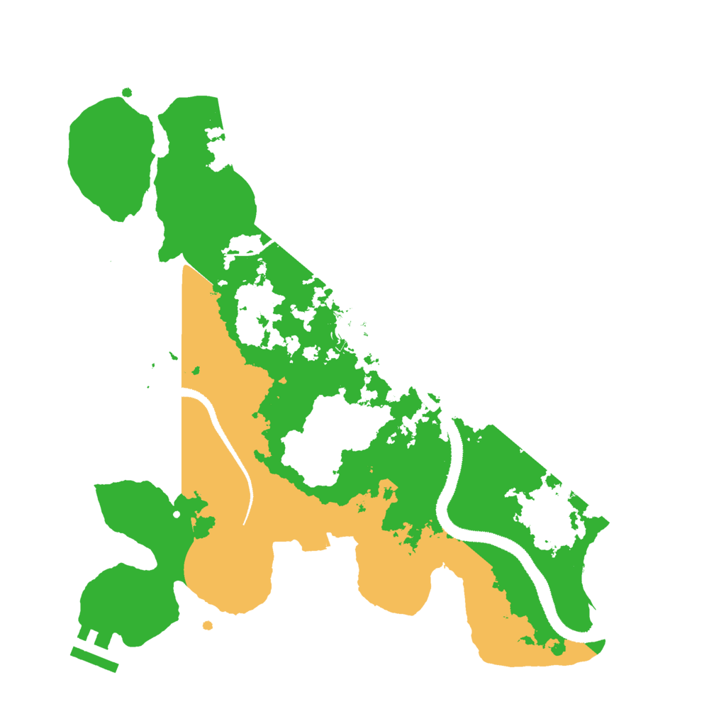 Biome Rust Map: Procedural Map, Size: 3000, Seed: 1222863778