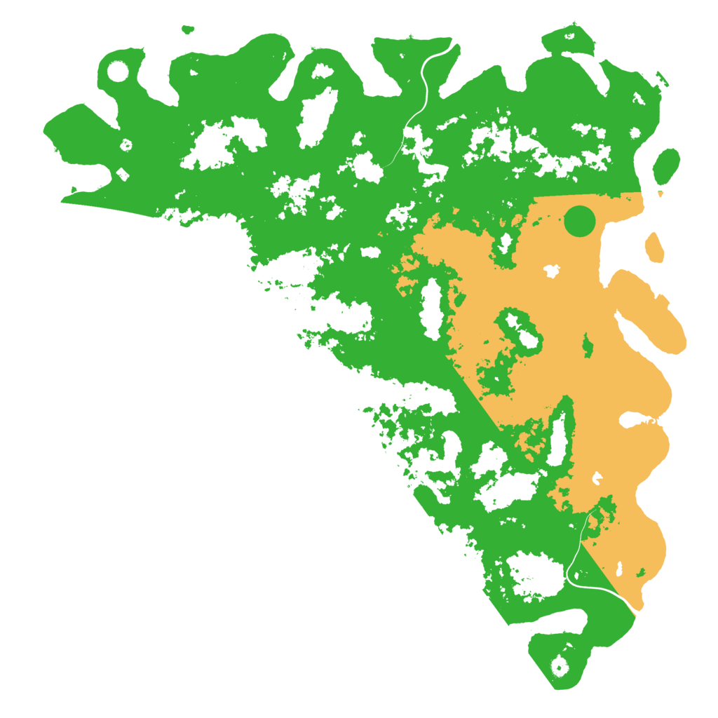 Biome Rust Map: Procedural Map, Size: 6000, Seed: 93214729