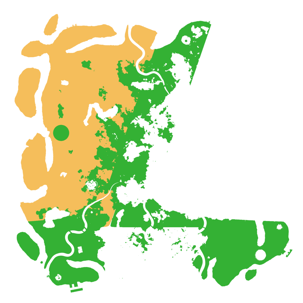 Biome Rust Map: Procedural Map, Size: 5000, Seed: 166974