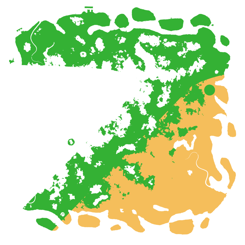 Biome Rust Map: Procedural Map, Size: 6000, Seed: 812