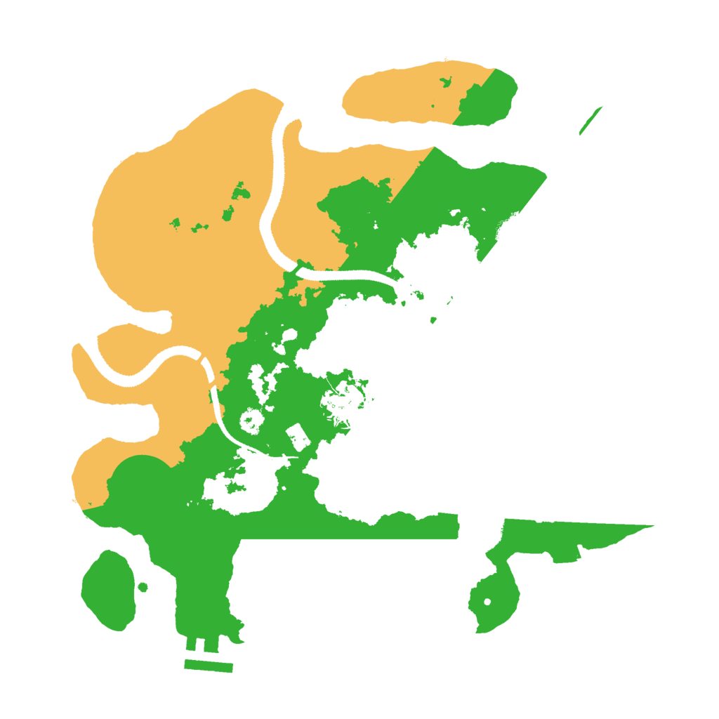 Biome Rust Map: Procedural Map, Size: 3000, Seed: 98564