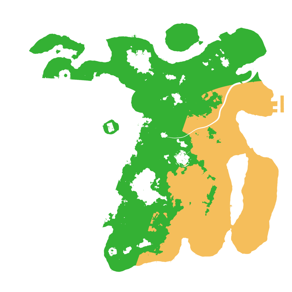 Biome Rust Map: Procedural Map, Size: 3500, Seed: 1175998867