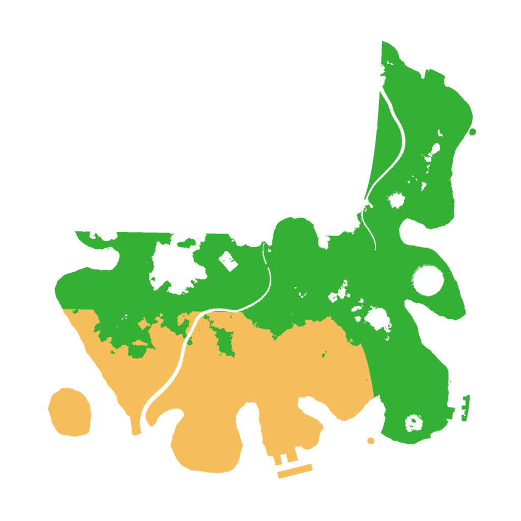 Biome Rust Map: Procedural Map, Size: 3000, Seed: 2124565463