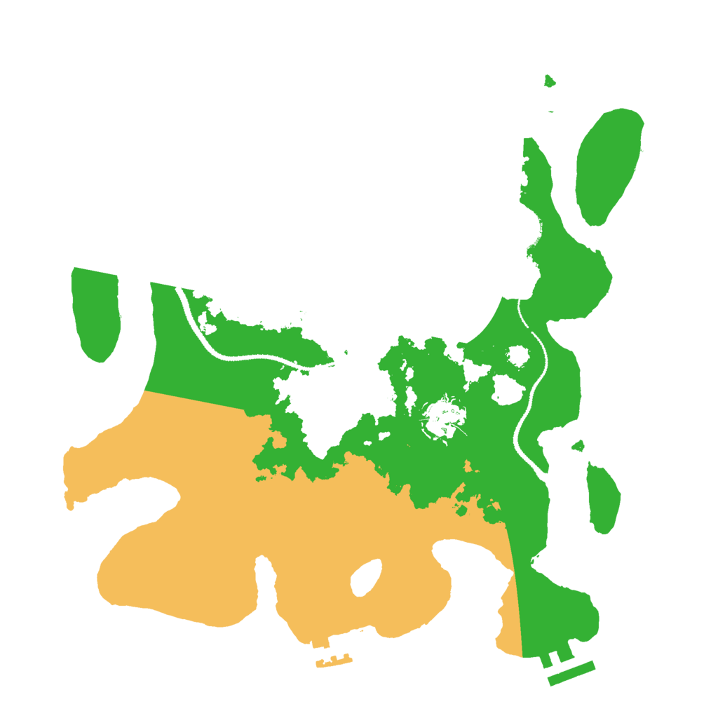 Biome Rust Map: Procedural Map, Size: 3000, Seed: 45790