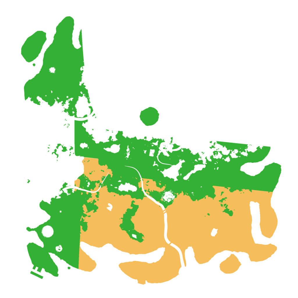 Biome Rust Map: Procedural Map, Size: 4500, Seed: 65575