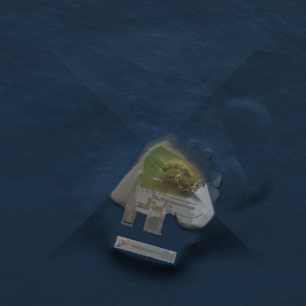 Rust Map: Procedural Map, Size: 1000, Seed: 20, 2 Monuments