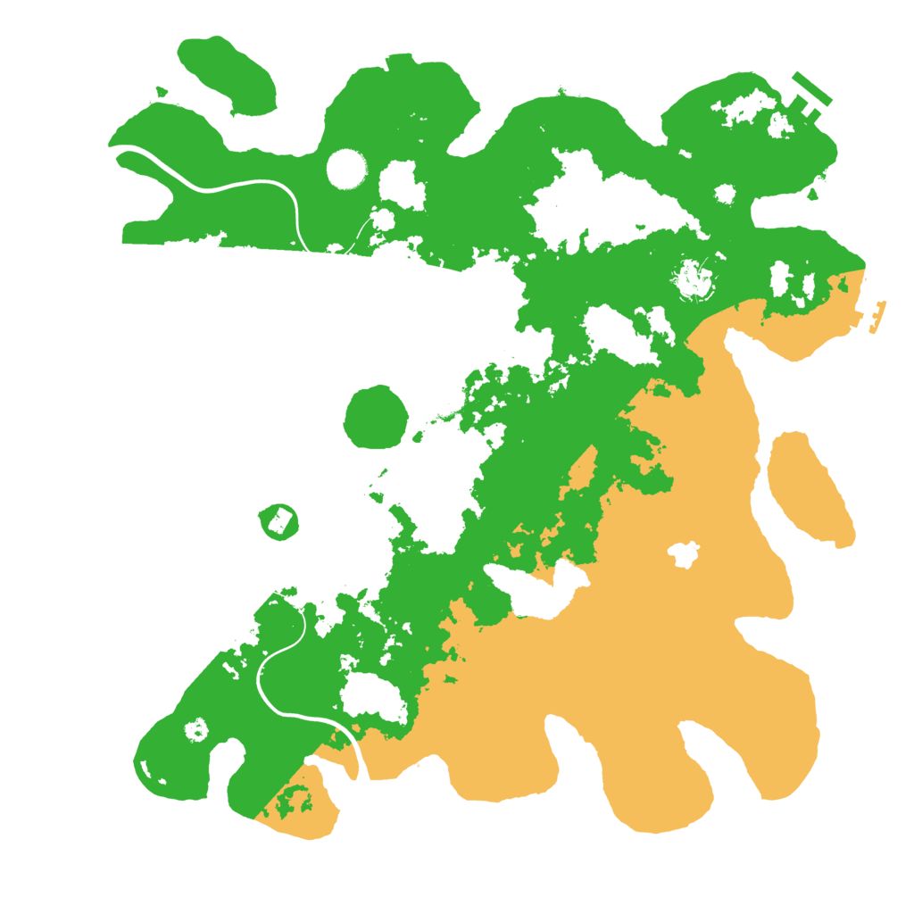 Biome Rust Map: Procedural Map, Size: 4000, Seed: 134256