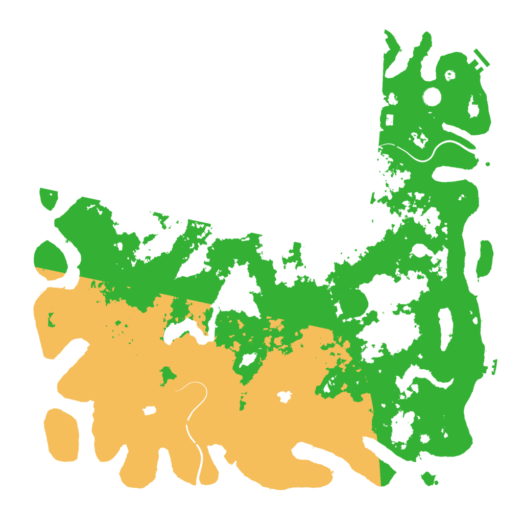 Biome Rust Map: Procedural Map, Size: 5000, Seed: 319452576