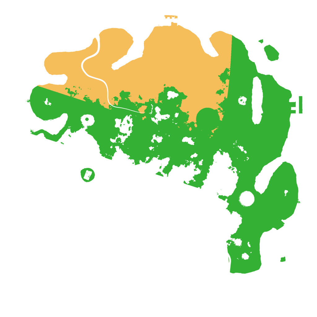 Biome Rust Map: Procedural Map, Size: 3700, Seed: 3000