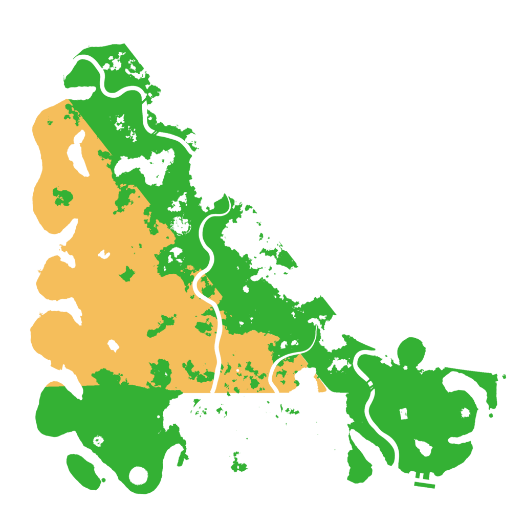 Biome Rust Map: Procedural Map, Size: 5100, Seed: 7700000