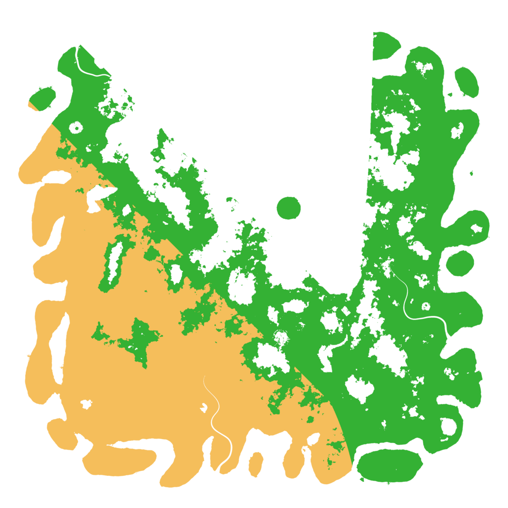 Biome Rust Map: Procedural Map, Size: 6000, Seed: 97320254