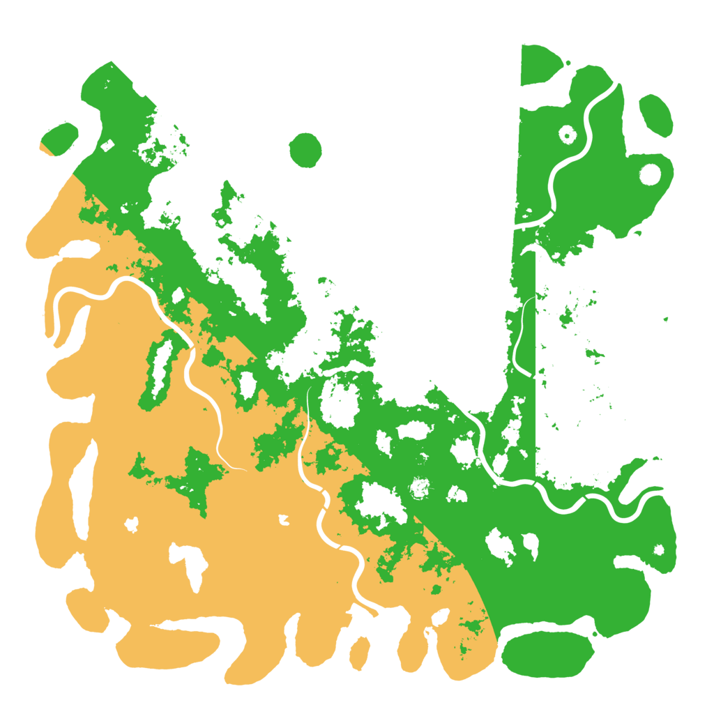 Biome Rust Map: Procedural Map, Size: 6000, Seed: 97320254