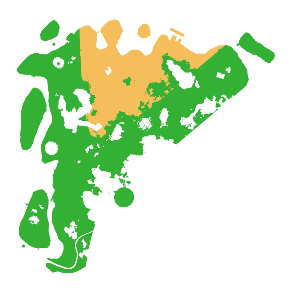 Biome Rust Map: Procedural Map, Size: 4000, Seed: 41424344