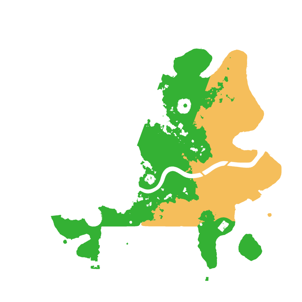 Biome Rust Map: Procedural Map, Size: 3100, Seed: 2662