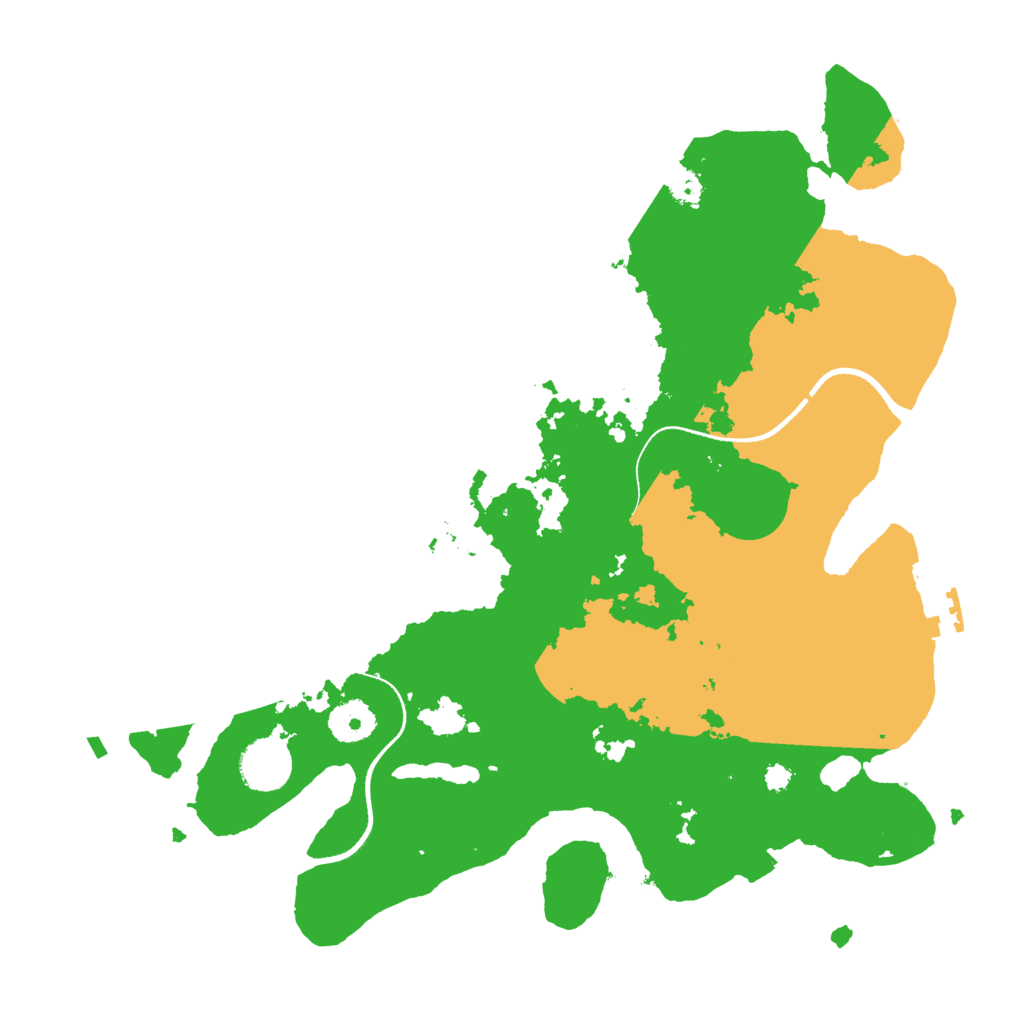 Biome Rust Map: Procedural Map, Size: 3500, Seed: 481743518