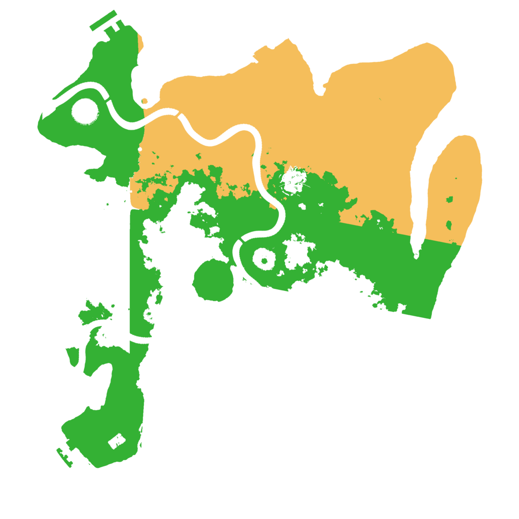 Biome Rust Map: Procedural Map, Size: 3500, Seed: 568679