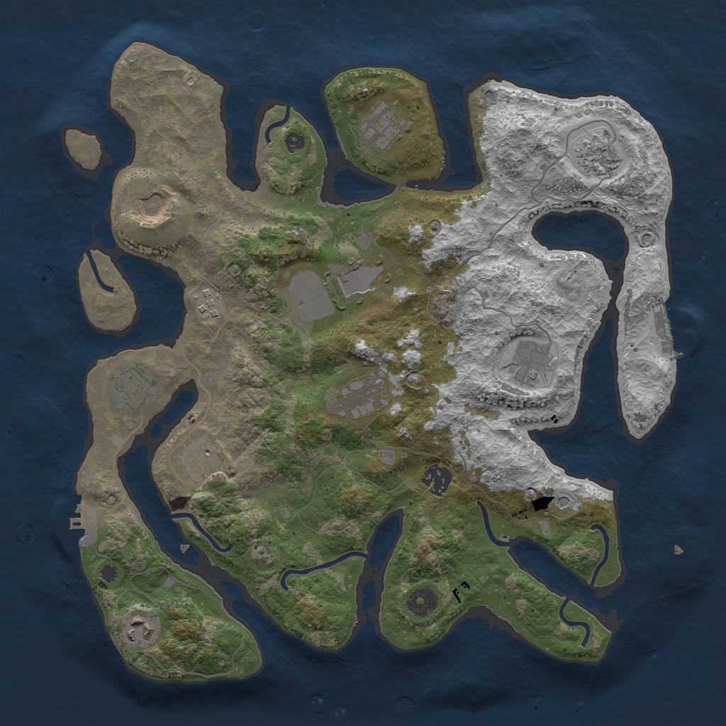 Procedural Map :: Rust Map :: Just-Wiped