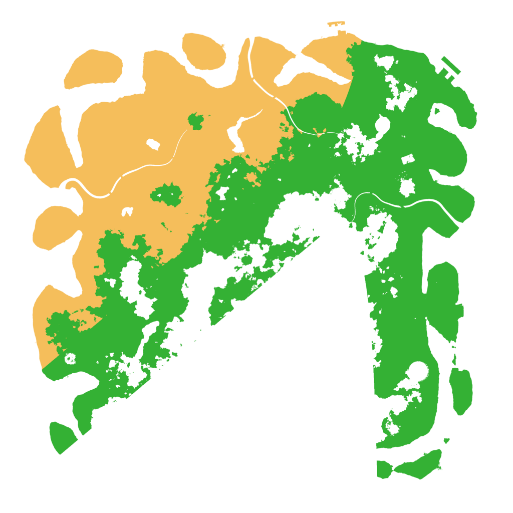 Biome Rust Map: Procedural Map, Size: 4500, Seed: 7472125