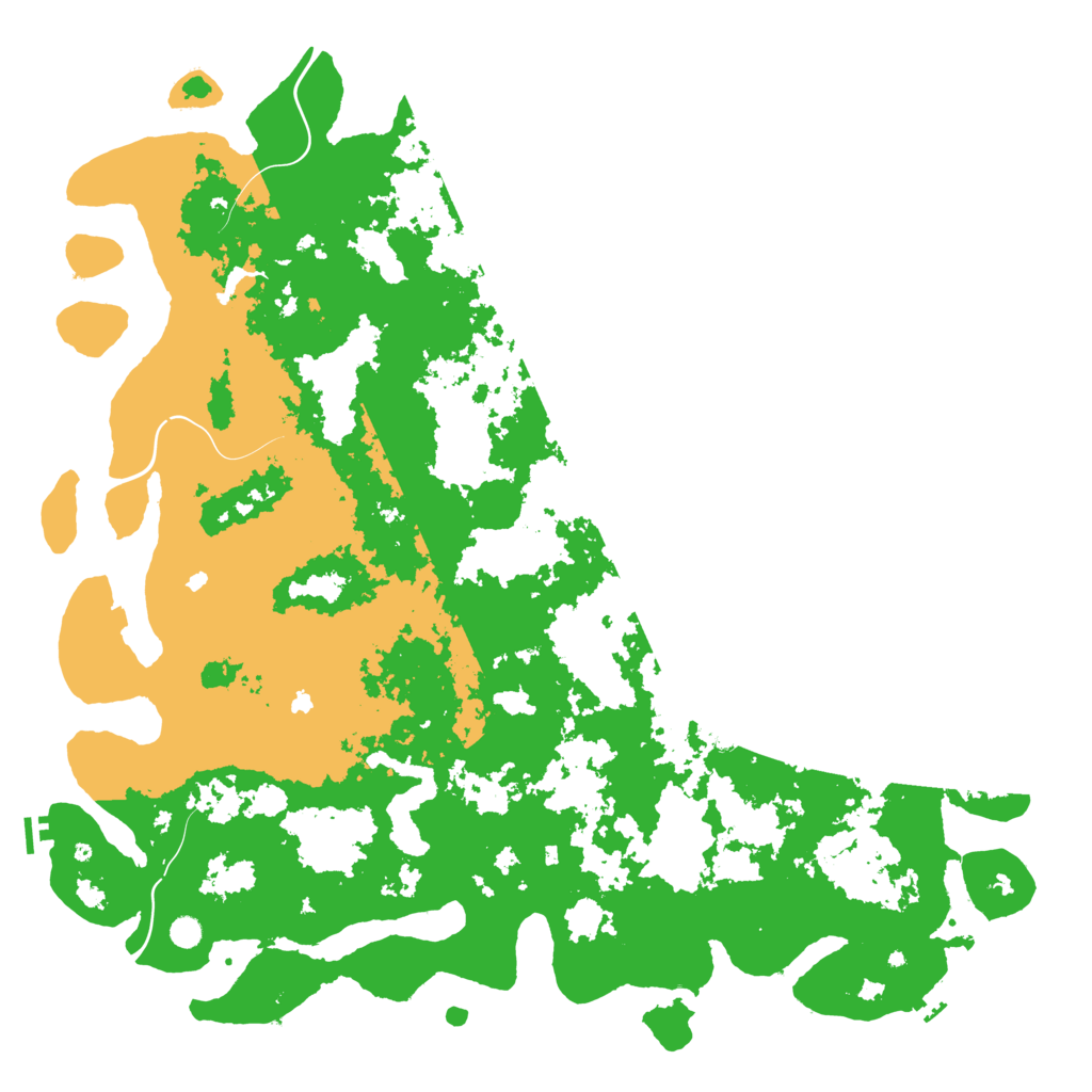 Biome Rust Map: Procedural Map, Size: 6000, Seed: 20210702