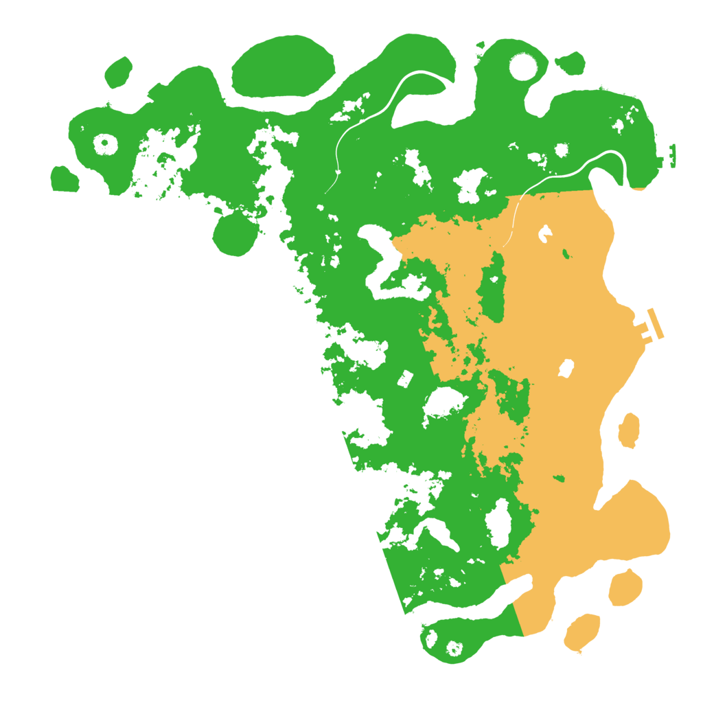 Biome Rust Map: Procedural Map, Size: 4500, Seed: 1868033726