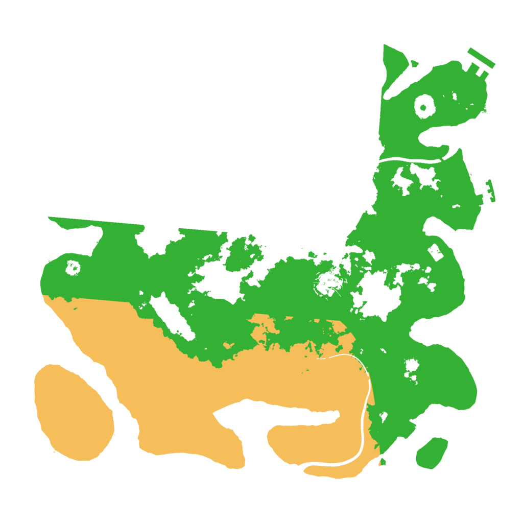Biome Rust Map: Procedural Map, Size: 3500, Seed: 17637321