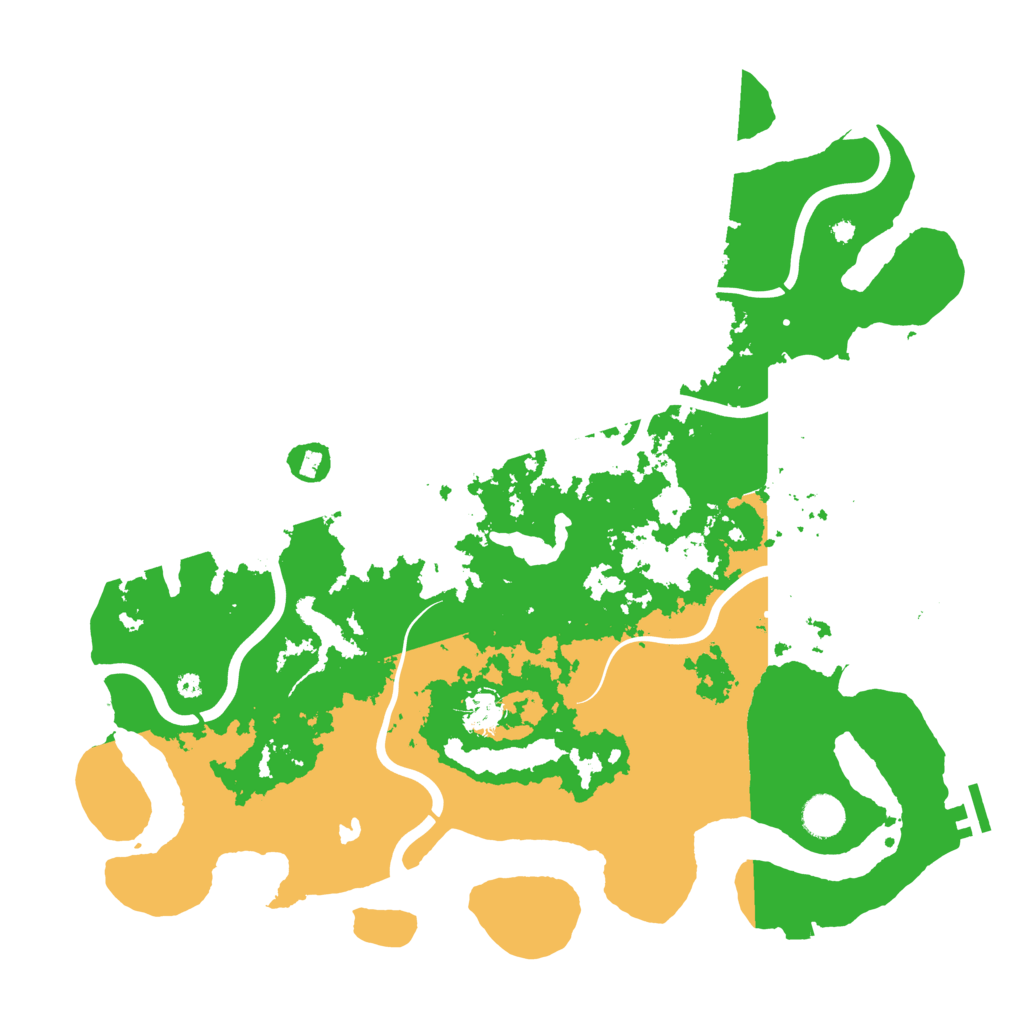 Biome Rust Map: Procedural Map, Size: 4200, Seed: 888