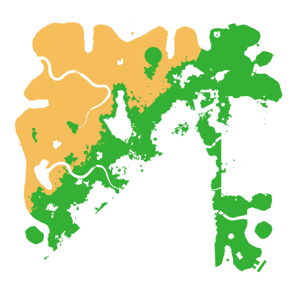 Biome Rust Map: Procedural Map, Size: 4500, Seed: 2103669809