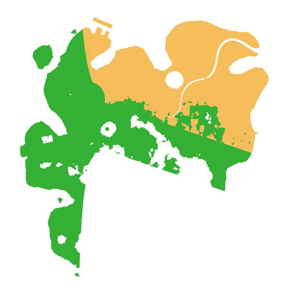 Biome Rust Map: Procedural Map, Size: 3000, Seed: 5400