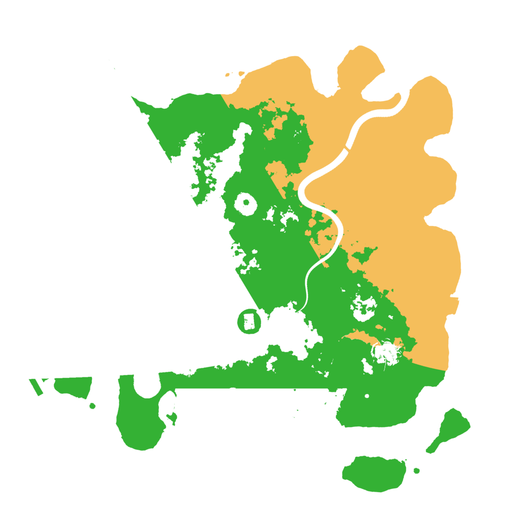 Biome Rust Map: Procedural Map, Size: 3500, Seed: 2496481