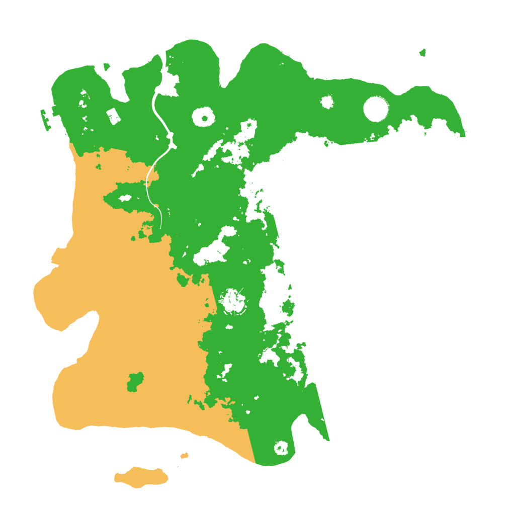 Biome Rust Map: Procedural Map, Size: 3600, Seed: 2301