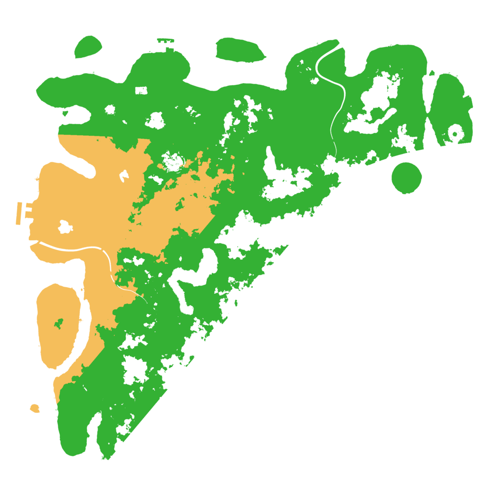 Biome Rust Map: Procedural Map, Size: 4500, Seed: 99999
