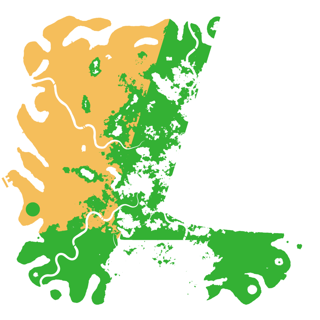 Biome Rust Map: Procedural Map, Size: 6000, Seed: 35830654