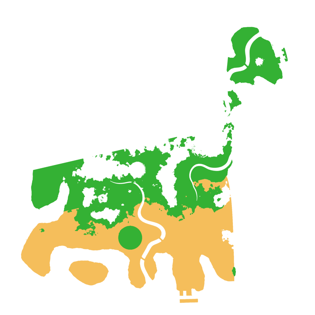 Biome Rust Map: Procedural Map, Size: 3500, Seed: 613837333