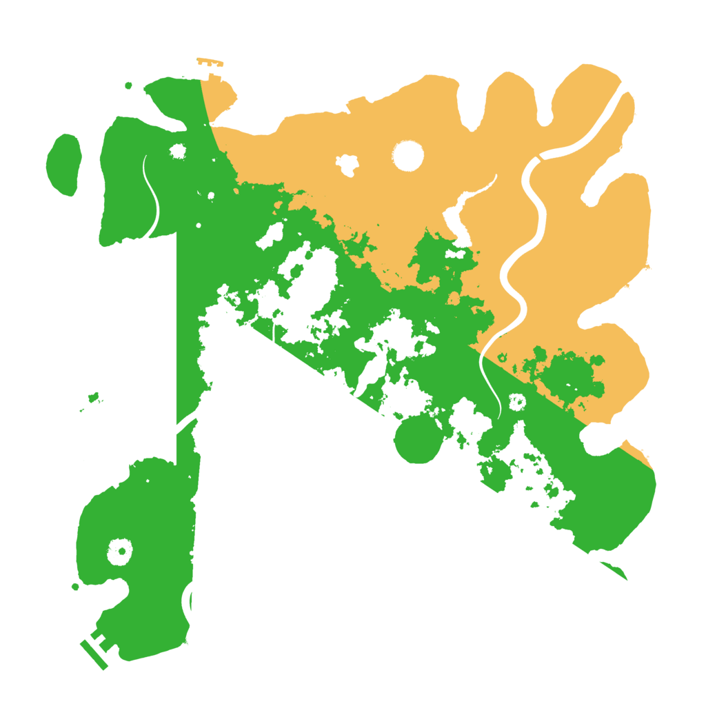 Biome Rust Map: Procedural Map, Size: 4000, Seed: 4444
