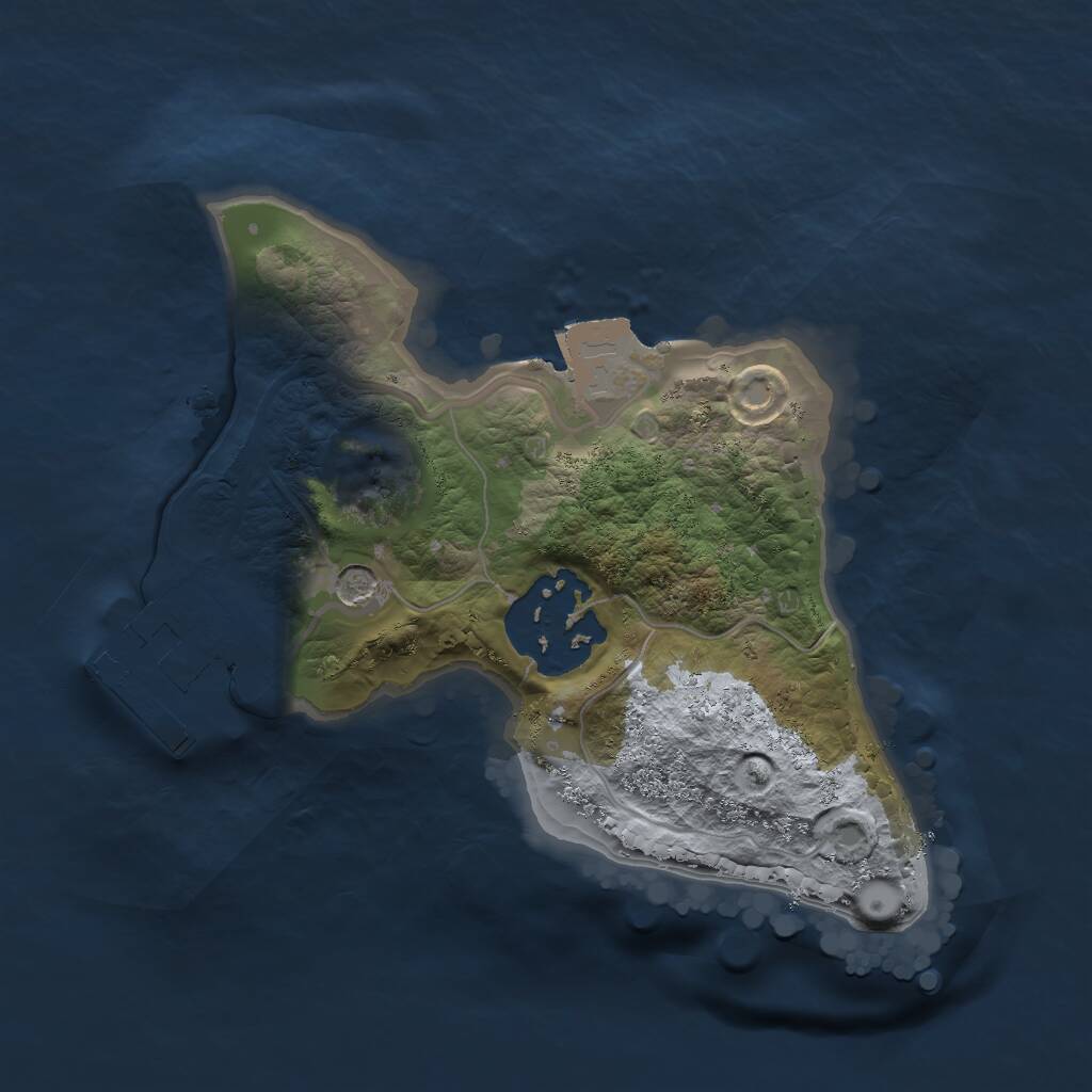 Rust Map: Procedural Map, Size: 1700, Seed: 1654, 4 Monuments