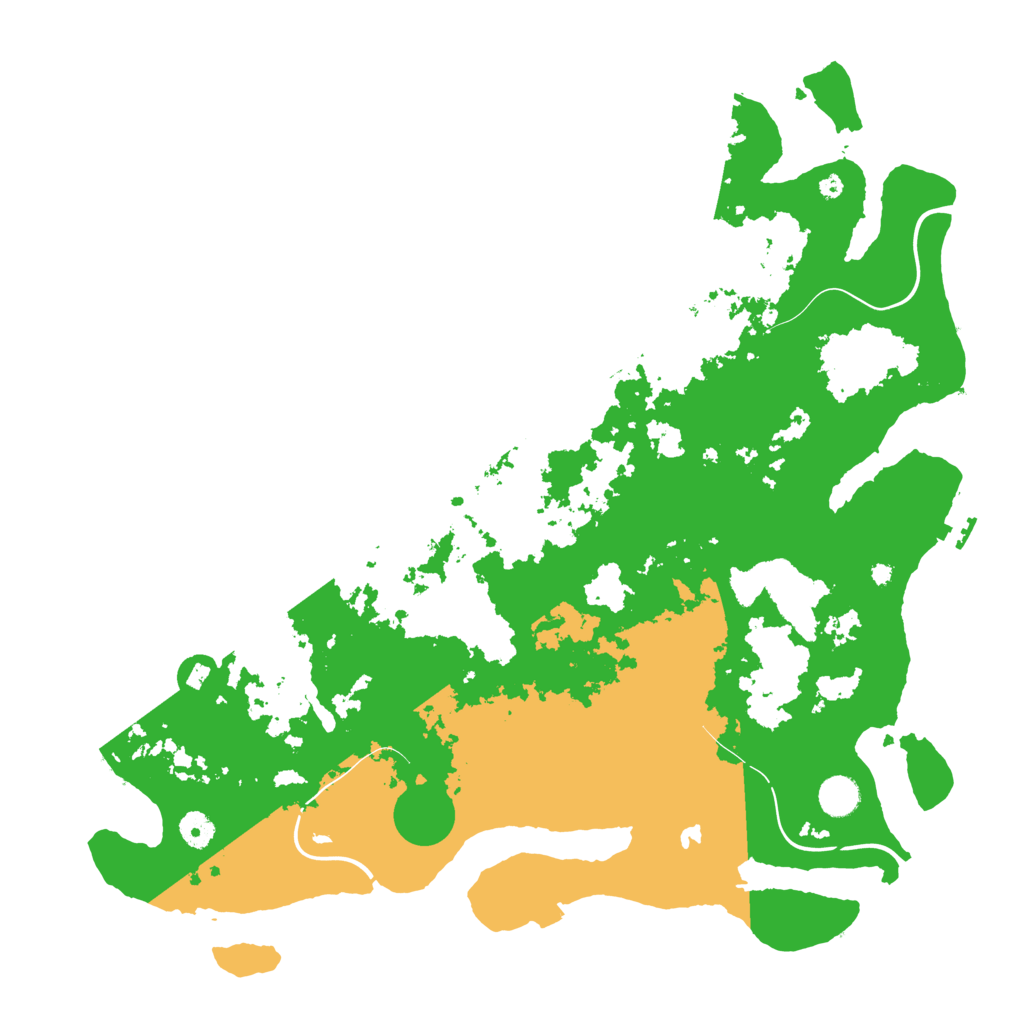 Biome Rust Map: Procedural Map, Size: 4400, Seed: 23540