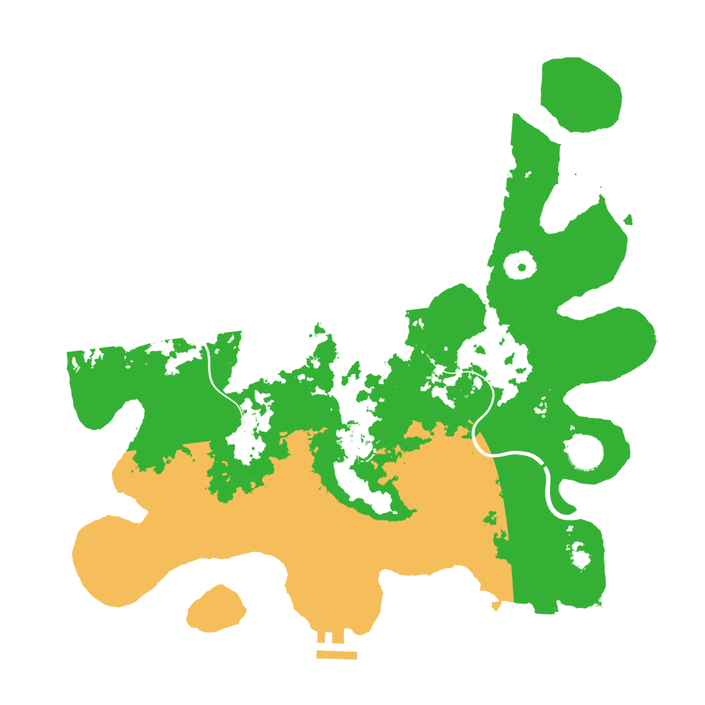 Biome Rust Map: Procedural Map, Size: 3500, Seed: 744057