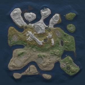 Thumbnail Rust Map: Procedural Map, Size: 3500, Seed: 564, 14 Monuments